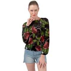 Banded Bottom Chiffon Top