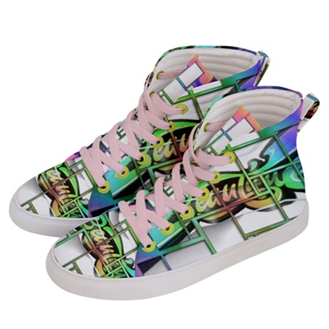 Women s Hi-Top Skate Sneakers 