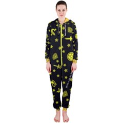 Witchy Yellow Paiges - Hooded Jumpsuit (Ladies)