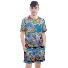 flying angels mens short set - Men s Mesh Tee and Shorts Set