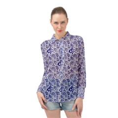 DnD Paisley shirt - Long Sleeve Chiffon Shirt