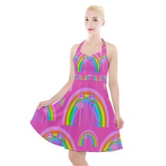 Halter Party Swing Dress 