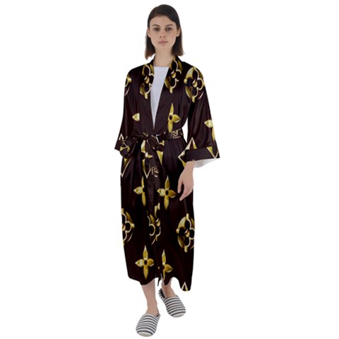 Maxi Satin Kimono 