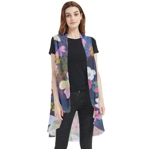 Sleeveless Chiffon Waistcoat Shirt 