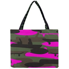 pink camo bag - Mini Tote Bag