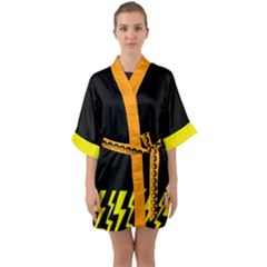 Instinct kimono - Half Sleeve Satin Kimono 