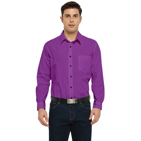 Men s Long Sleeve Pocket Shirt  