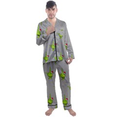 Men s Long Sleeve Satin Pajamas Set