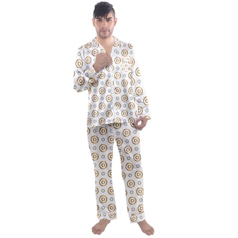 Men s Long Sleeve Satin Pajamas Set 