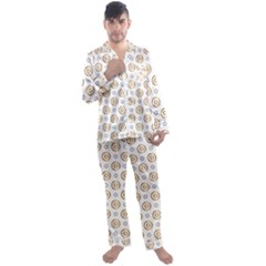 Men s Long Sleeve Satin Pajamas Set