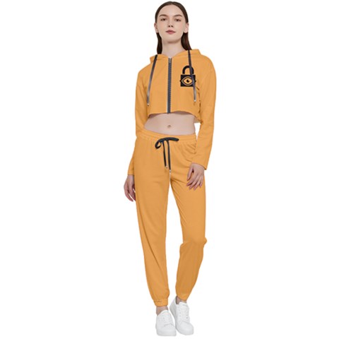 Cropped Zip Up Lounge Set 