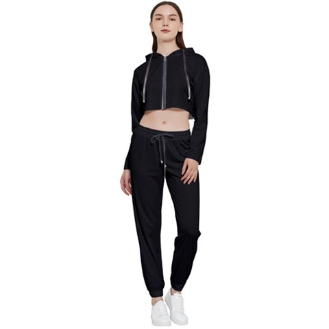 Cropped Zip Up Lounge Set 