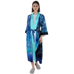 Maxi Satin Kimono