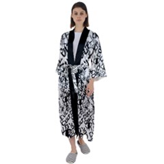 Maxi Satin Kimono