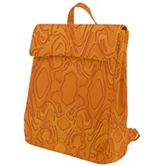 Baylien Plasma Orange Magma Flap Top Backpack by Bayarea51