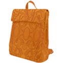 Baylien Plasma Orange Magma Flap Top Backpack View1