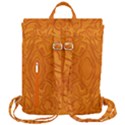 Baylien Plasma Orange Magma Flap Top Backpack View3