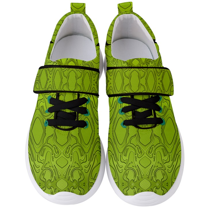 Baylien Plasma Green Men s Velcro Strap Shoes