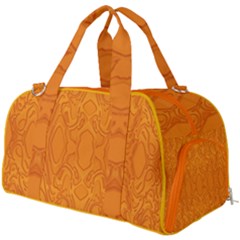 Baylien Plasma Orange Magma Gym Duffel Bag by Bayarea51