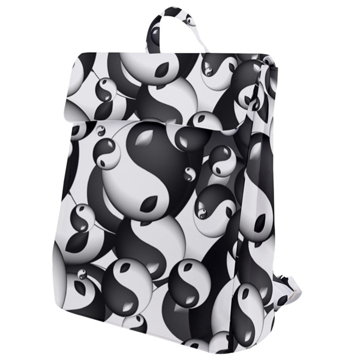 Hippyverse Alien Ying Yang Flap Top Backpack