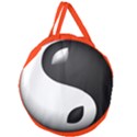 Hippyverse Alien Ying Yang Giant Round Zipper Tote View2