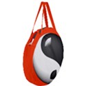 Hippyverse Alien Ying Yang Giant Round Zipper Tote View3
