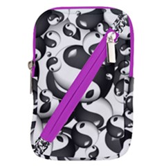 Hippieverse 3-d Alien Ying Yang Belt Pouch Bag (large) by Bayarea51