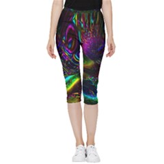 Inside Out Lightweight Velour Capri Leggings 