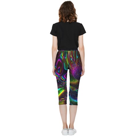 Inside Out Lightweight Velour Capri Leggings  