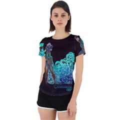 Nubian Kush Goddess black - Back Cut Out Sport Tee