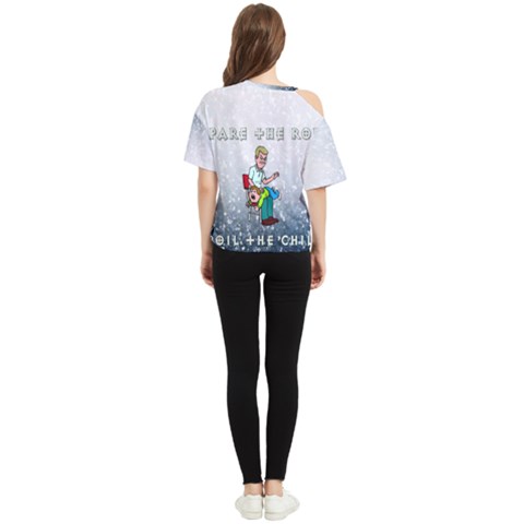 One Shoulder Cut Out T-Shirt 