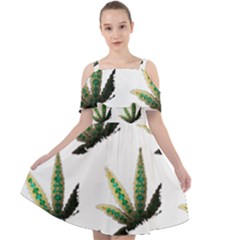 Kush Breeze - Cut Out Shoulders Chiffon Dress