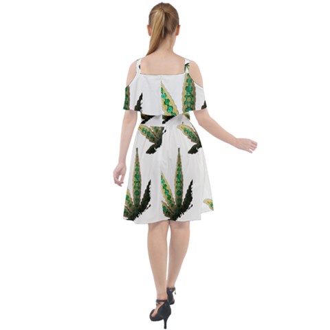 Cut Out Shoulders Dress 