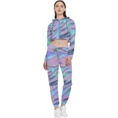 Trippy jogging suit - Cropped Zip Up Lounge Set