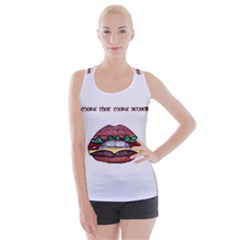 Yum lips cross back tee - Criss Cross Back Tank Top 