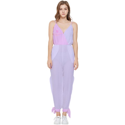 Sleeveless Tie Ankle Chiffon Jumpsuit 