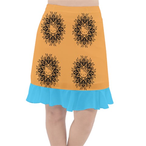 Fishtail Chiffon Skirt 