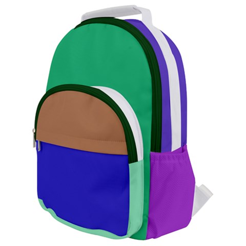 Rounded Multi Pocket Backpack 