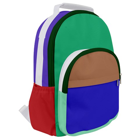 Rounded Multi Pocket Backpack 