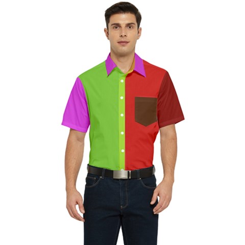 Men s Short Sleeve Pocket Shirt  