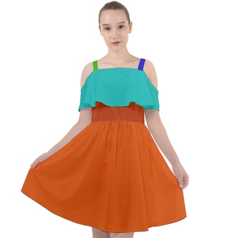 Cut Out Shoulders Dress 