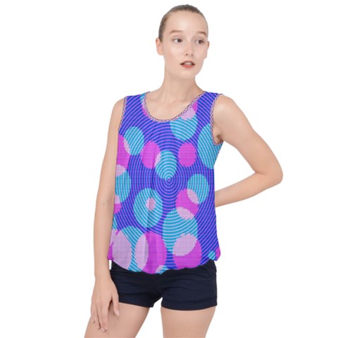 Bubble Hem Chiffon Tank Top 