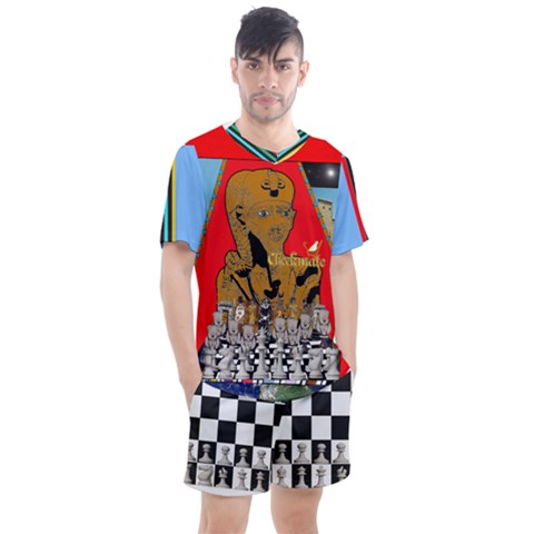 Men s Mesh T-Shirt and Shorts Set 