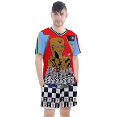 Men s Mesh Tee and Shorts Set