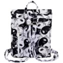 Hippyverese Alien Ying Yang Flap Top Backpack View3