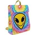 Hippyverse Alien Happyface Flap Top Backpack View2
