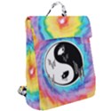 Hippyverse Alien Ying Yang Flap Top Backpack View2