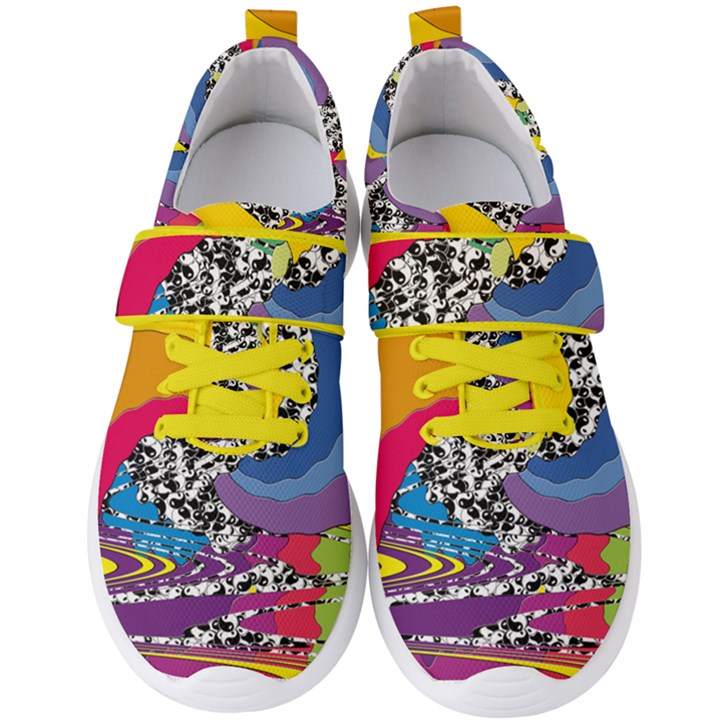 Hippyverse Psyca-Cyber Velcro Strap Shoes