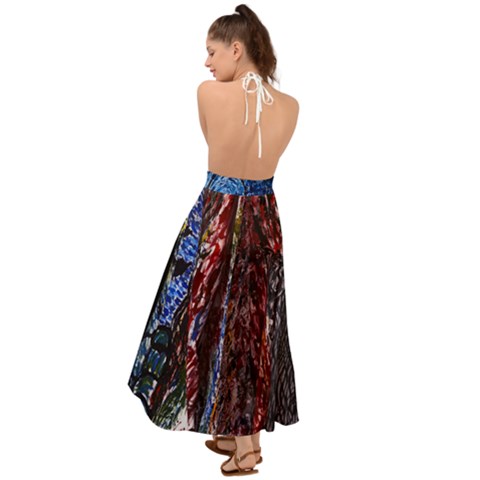 Backless Maxi Beach Dress 