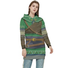 Legend of Zelda Hylian Tunic/Cloak Hoodie - Women s Long Oversized Pullover Hoodie